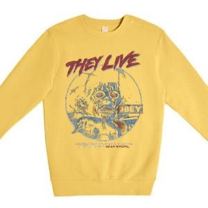 They Live (Distressed)John Carpenter Horror Premium Crewneck Sweatshirt