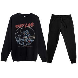 They Live (Distressed)John Carpenter Horror Premium Crewneck Sweatsuit Set