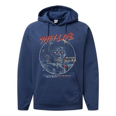 They Live (Distressed)John Carpenter Horror Performance Fleece Hoodie