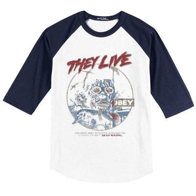 They Live (Distressed)John Carpenter Horror Baseball Sleeve Shirt