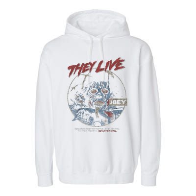 They Live (Distressed)John Carpenter Horror Garment-Dyed Fleece Hoodie