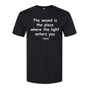 The Light Enters Rumi Quote Softstyle CVC T-Shirt