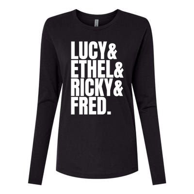 Team Lucy Ethel Ricky Fred Classic 50s Tv Gift Great Gift Womens Cotton Relaxed Long Sleeve T-Shirt