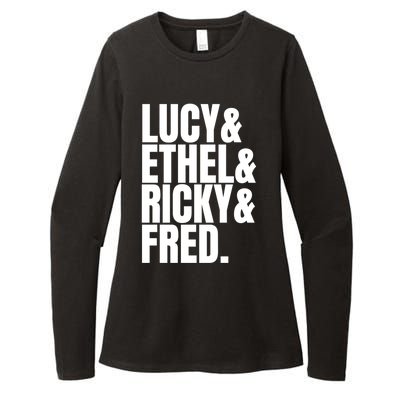 Team Lucy Ethel Ricky Fred Classic 50s Tv Gift Great Gift Womens CVC Long Sleeve Shirt