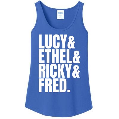 Team Lucy Ethel Ricky Fred Classic 50s Tv Gift Great Gift Ladies Essential Tank