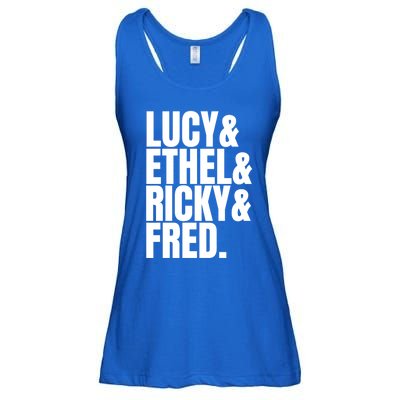 Team Lucy Ethel Ricky Fred Classic 50s Tv Gift Great Gift Ladies Essential Flowy Tank