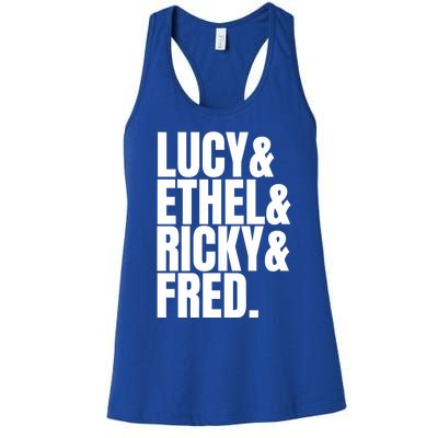 Team Lucy Ethel Ricky Fred Classic 50s Tv Gift Great Gift Women's Racerback Tank