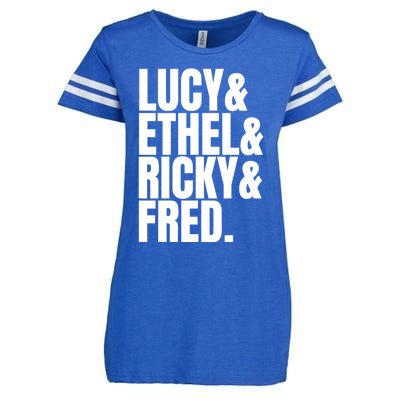 Team Lucy Ethel Ricky Fred Classic 50s Tv Gift Great Gift Enza Ladies Jersey Football T-Shirt