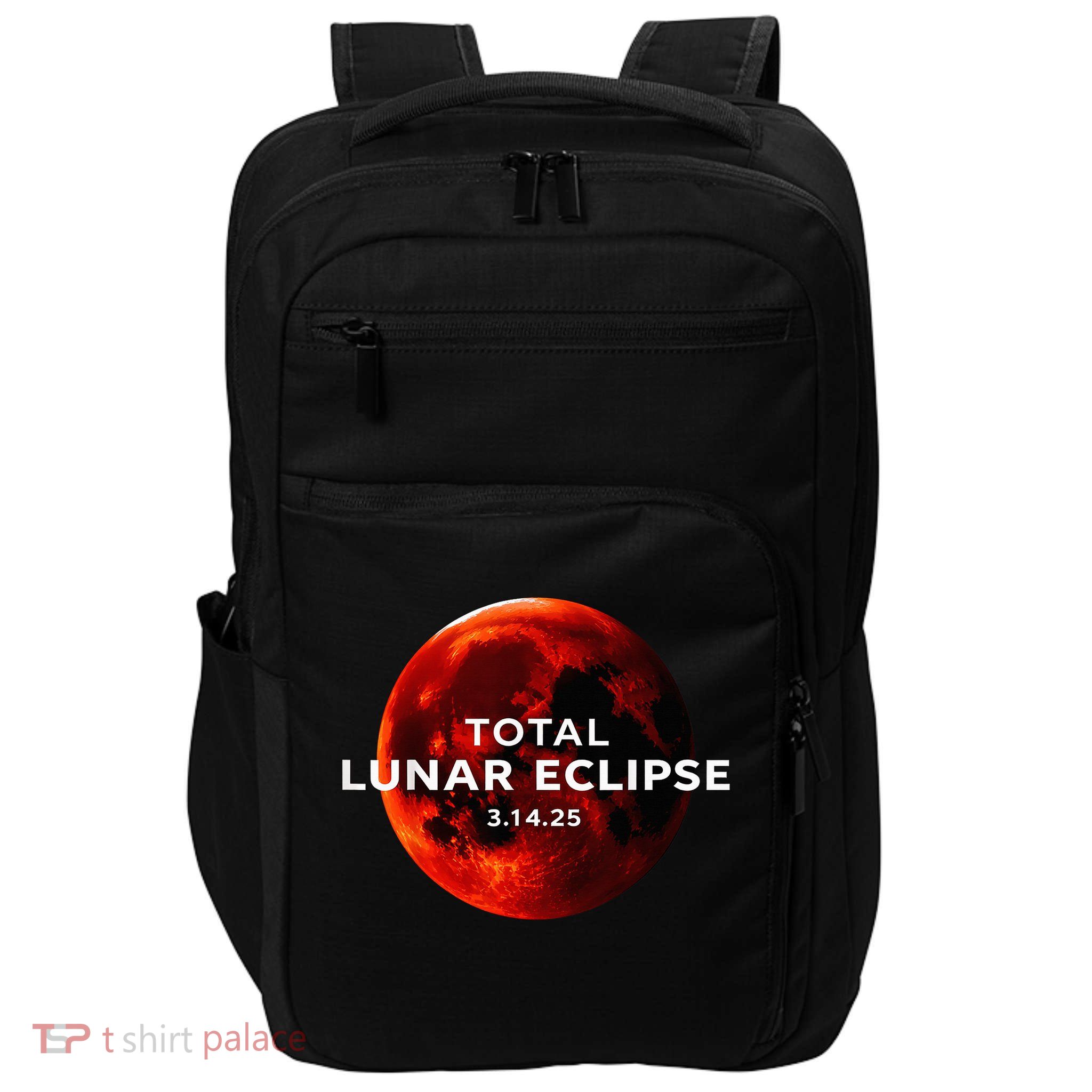 Total Lunar Eclipse March 14 2025 Moon Astronomy Lovers Impact Tech Backpack