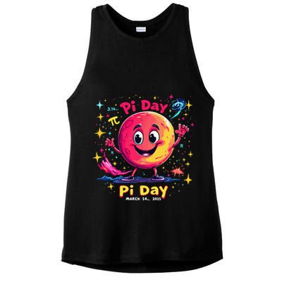 Total Lunar Eclipse pi day 3 Ladies PosiCharge Tri-Blend Wicking Tank