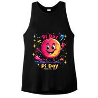 Total Lunar Eclipse pi day 3 Ladies PosiCharge Tri-Blend Wicking Tank