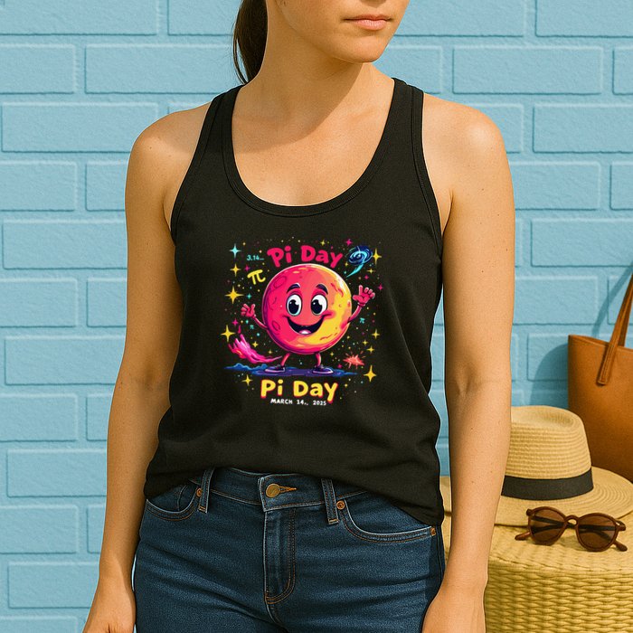 Total Lunar Eclipse pi day 3 Womens Tank Top