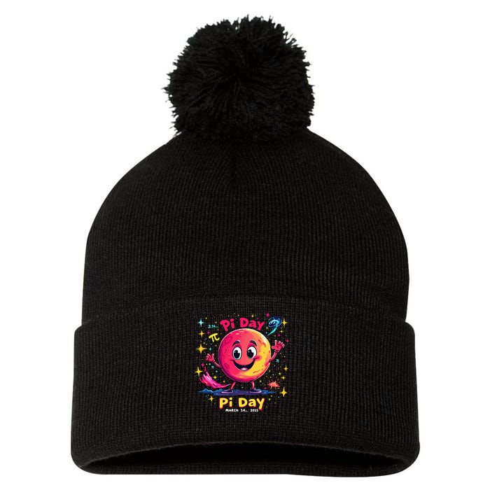 Total Lunar Eclipse pi day 3 Pom Pom 12in Knit Beanie