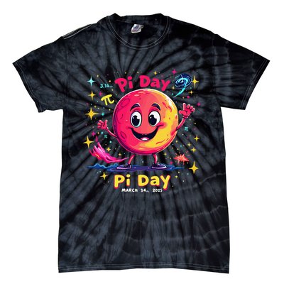 Total Lunar Eclipse pi day 3 Tie-Dye T-Shirt