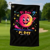 Total Lunar Eclipse pi day 3 Golf Towel