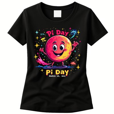 Total Lunar Eclipse pi day 3 Womens T-Shirt