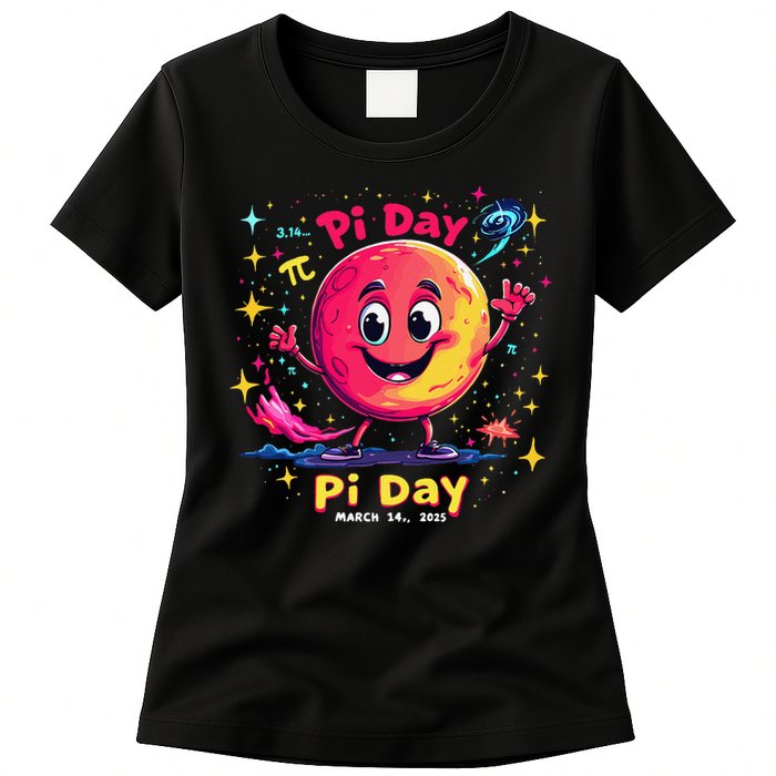 Total Lunar Eclipse pi day 3 Womens T-Shirt