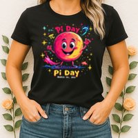 Total Lunar Eclipse pi day 3 Womens T-Shirt