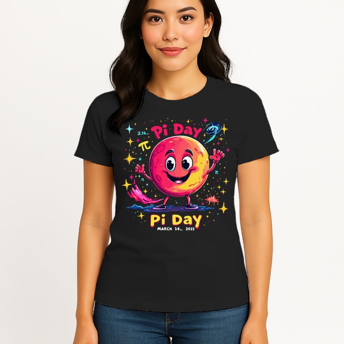 Total Lunar Eclipse pi day 3 Womens T-Shirt