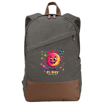 Total Lunar Eclipse pi day 3 Cotton Canvas Backpack