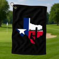 Texas Lineman Electrician Gift Tx Lone Star State Flag Golf Towel
