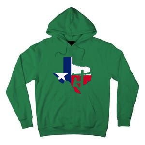 Texas Lineman Electrician Gift Tx Lone Star State Flag Tall Hoodie