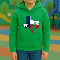 Texas Lineman Electrician Gift Tx Lone Star State Flag Kids Hoodie