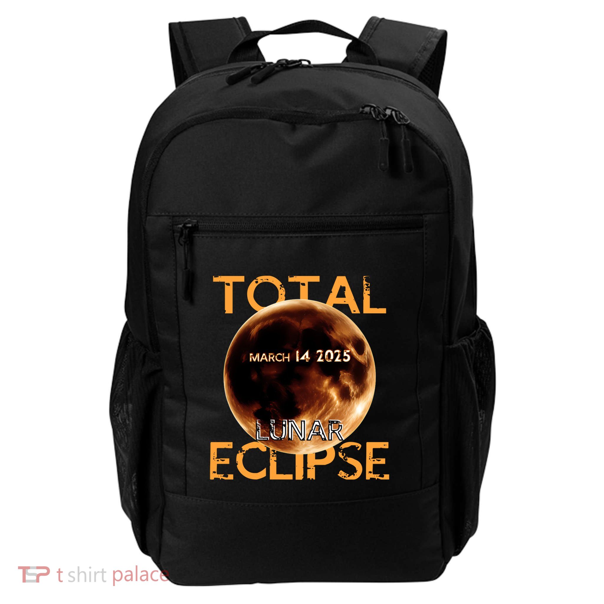 Total Lunar Eclipse 2025 Blood Moon March 14 Eclipse Gift Daily Commute Backpack