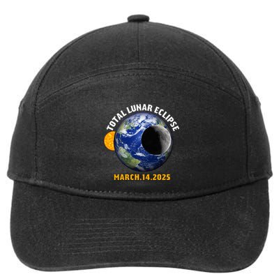 Total Lunar Eclipse 2025 Blood Moon March 14 Eclipse Meaningful Gift 7-Panel Snapback Hat