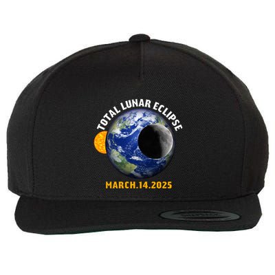 Total Lunar Eclipse 2025 Blood Moon March 14 Eclipse Meaningful Gift Wool Snapback Cap