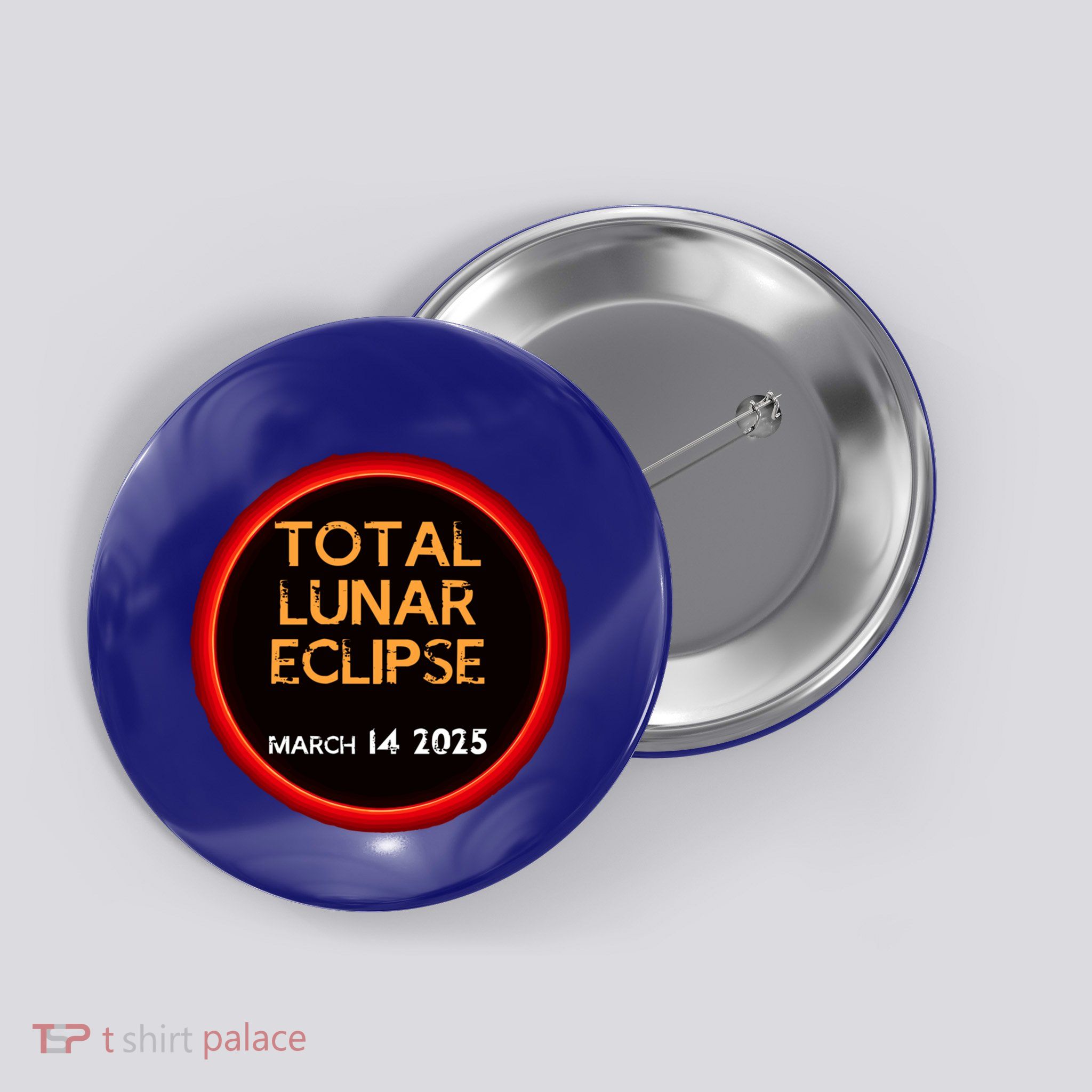 Total Lunar Eclipse 2025 Blood Moon March 14 Eclipse Meaningful Gift Button