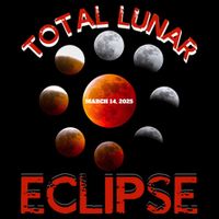 Total Lunar Eclipse 2025 Blood Moon March 14 Eclipse Meaningful Gift Impact Tech Backpack