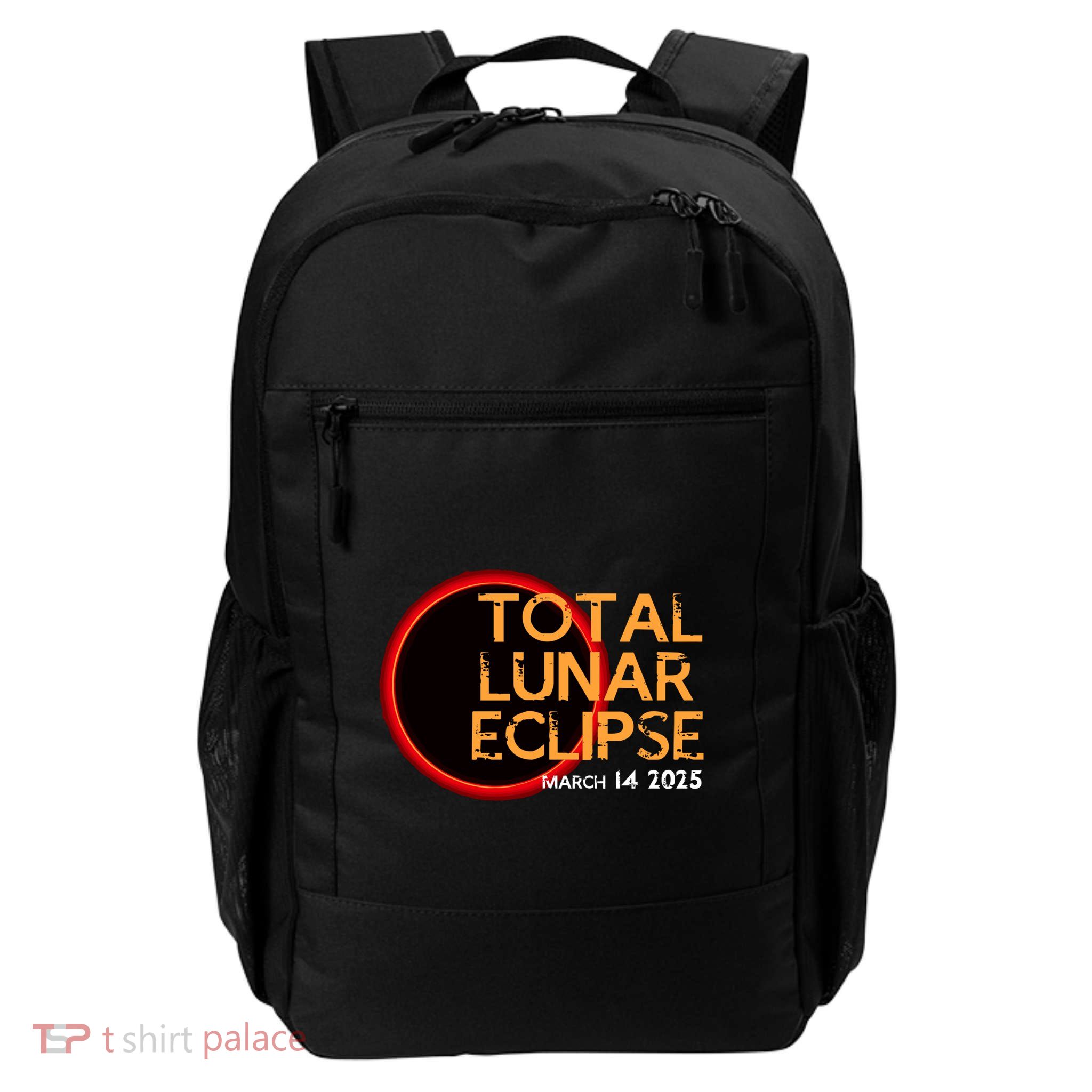 Total Lunar Eclipse 2025 Blood Moon March 14 Eclipse Gift Daily Commute Backpack