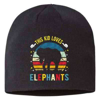 This Loves Elephants And Elephant Gift Sustainable Beanie