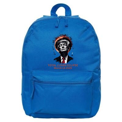 Total Lunar Eclipse March 14 2025 Funny Donald Trump Moon Cool Gift 16 in Basic Backpack