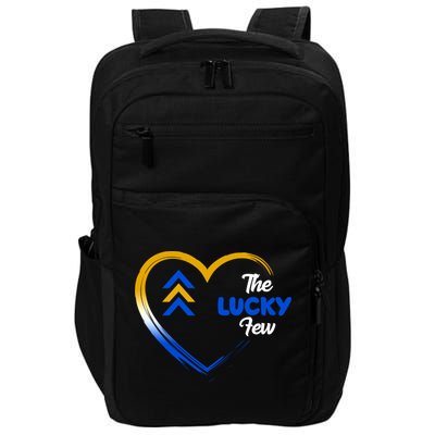 The Lucky Few Down Syndrome Awareness Heart Impact Tech Backpack