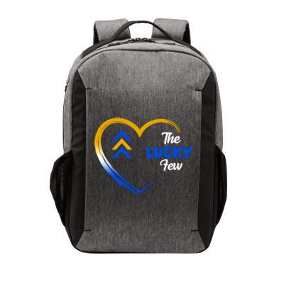 The Lucky Few Down Syndrome Awareness Heart Vector Backpack