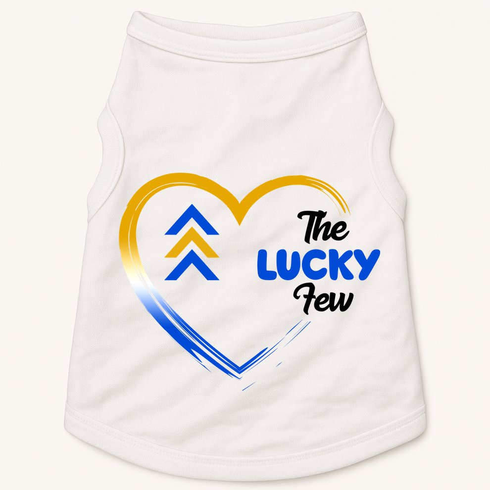 The Lucky Few Down Syndrome Awareness Heart Doggie Tank