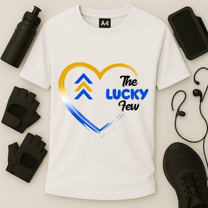The Lucky Few Down Syndrome Awareness Heart Cooling Performance Crew T-Shirt