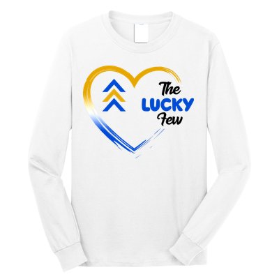 The Lucky Few Down Syndrome Awareness Heart Long Sleeve Shirt