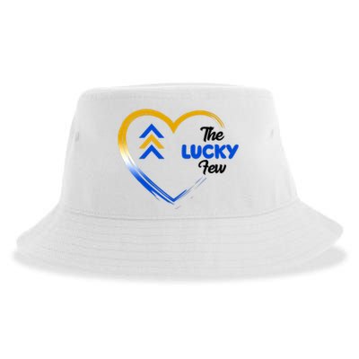 The Lucky Few Down Syndrome Awareness Heart Sustainable Bucket Hat