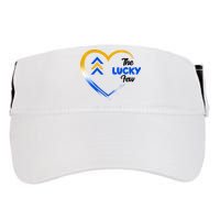 The Lucky Few Down Syndrome Awareness Heart Adult Drive Performance Visor