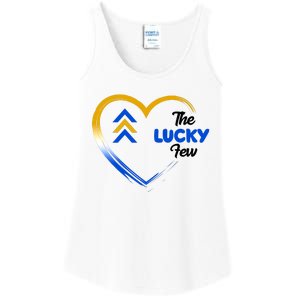 The Lucky Few Down Syndrome Awareness Heart Ladies Essential Tank