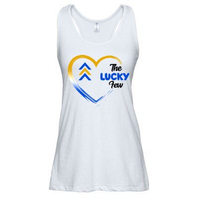 The Lucky Few Down Syndrome Awareness Heart Ladies Essential Flowy Tank