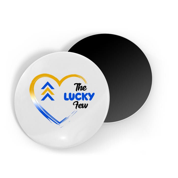 The Lucky Few Down Syndrome Awareness Heart Magnet