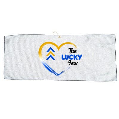 The Lucky Few Down Syndrome Awareness Heart Large Microfiber Waffle Golf Towel