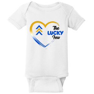 The Lucky Few Down Syndrome Awareness Heart Baby Bodysuit