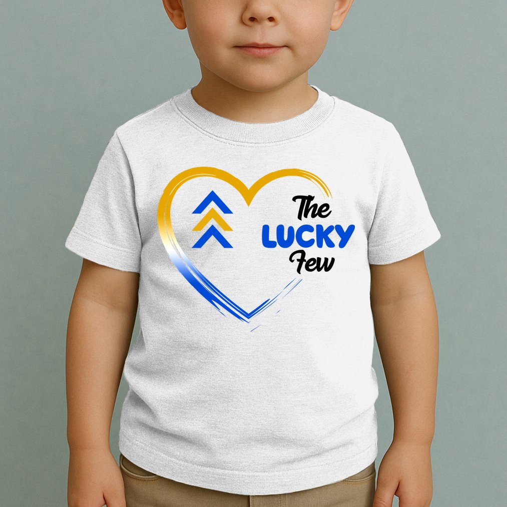 The Lucky Few Down Syndrome Awareness Heart Toddler T-Shirt