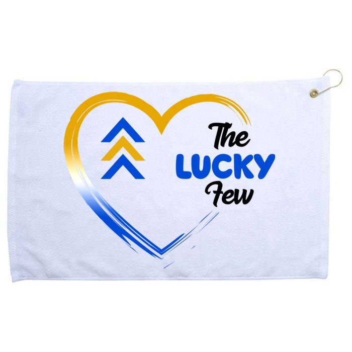 The Lucky Few Down Syndrome Awareness Heart Grommeted Golf Towel