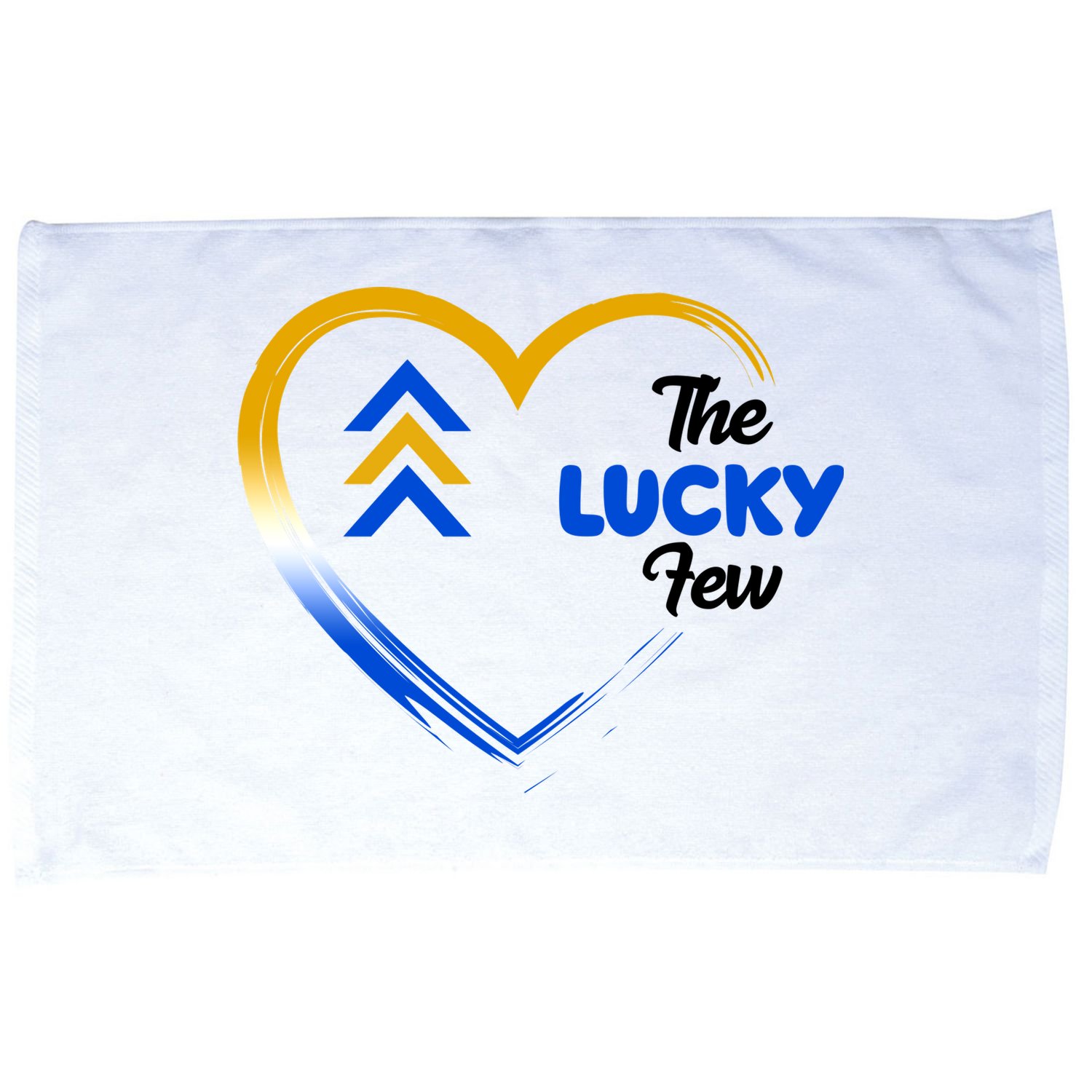 The Lucky Few Down Syndrome Awareness Heart Microfiber Hand Towel